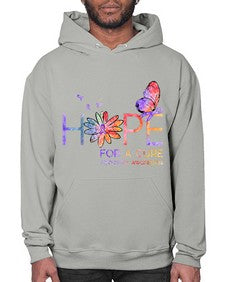 Hope For A Cure Alzheimer Awareness Flower 162# - alzheimers- Hoodie