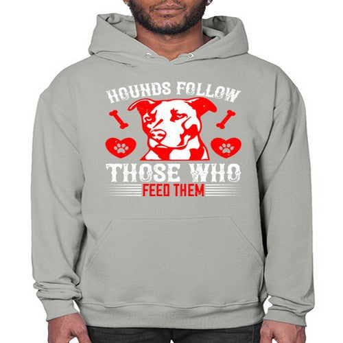 Hounds follow those who feed them Style 196# - dogs- Hoodie