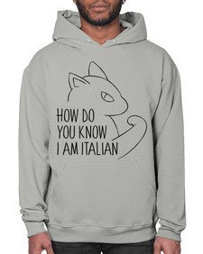 How Do You Know I am Italian - cats- Hoodie
