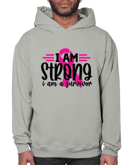 I Am Strong I Am a Survivor 20# - breast cancer- Hoodie