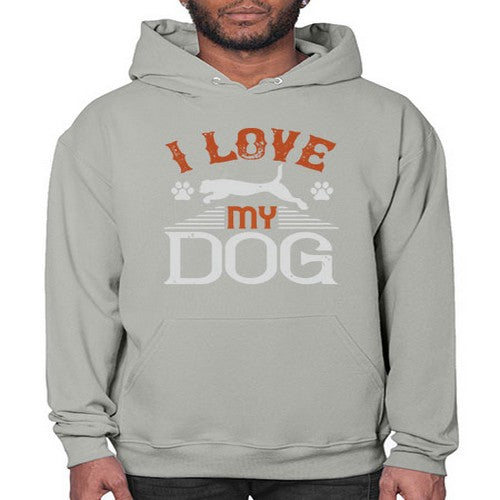 I Love My Dog Style 189# - dogs- Hoodie