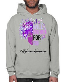 I Will Remember For You Alzheimer Awareness Womens Butterfly 181# - alzheimers- Hoodie