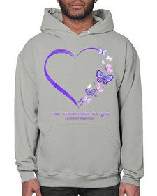I Will Remember For You Butterfly Alzheimers Awareness 185# - alzheimers- Hoodie