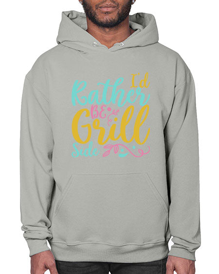 ID RATHER BE GRILL SIDE Style 62# - summer- Hoodie