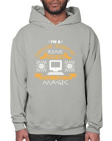 Im a computer scientist please stand back 34# - computer- Hoodie