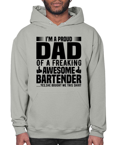 Im a proud dad Style 228# - bartender- Hoodie