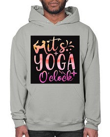 It s yoga O clock  345# - yoga- Hoodie