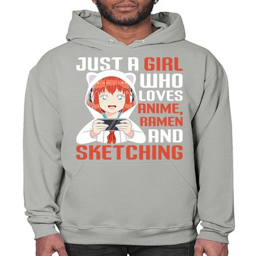 Just a girl who loves anime ramen and sketching260# - anime- Hoodie
