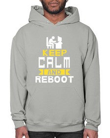 Keep Calm and reboot 27# - computer- Hoodie