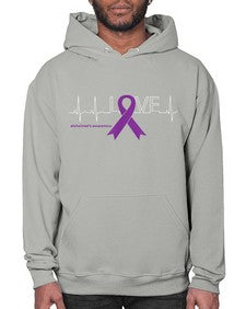 LOVE Gifts for Survivors National Alzheimers Awareness 191# - alzheimers- Hoodie