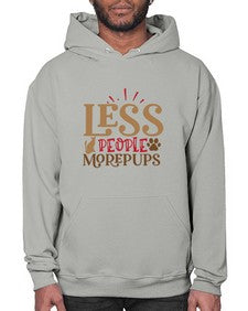 Less People More Pups Style 18# - cats- Hoodie