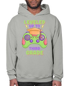 Leveled up to third Grade 472# - third grade- Hoodie