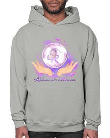 Love Purple Ribbon AlzheimerS Awareness 193# - alzheimers- Hoodie