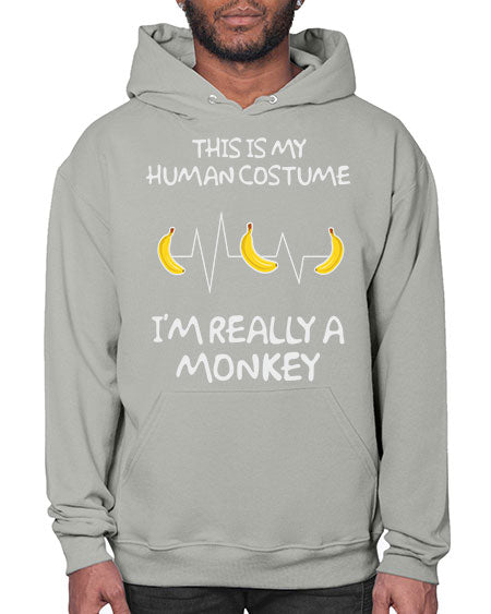 Monkey Human Costume Banana 15# - monkey- Hoodie