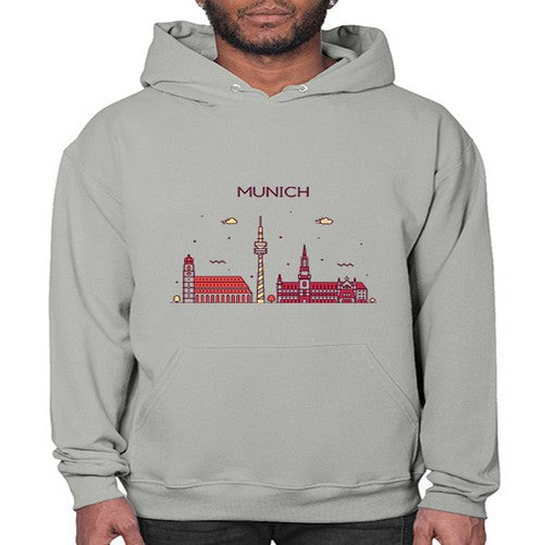 Munich 1390# - cities- Hoodie