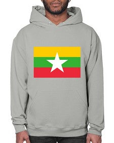 Myanmar 1398# - world flags- Hoodie