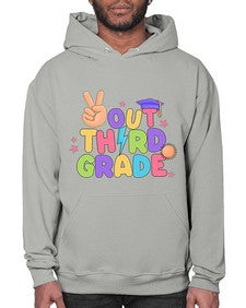 Peace Out third Grade Peace 648# - third grade- Hoodie