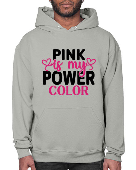 Pink is My Power Color 11# - breast cancer- Hoodie