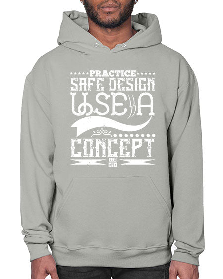 Practice safe design Use a concept Style 344# - architect- Hoodie