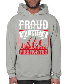 Proud Volunteer Firefighter Style 35# - volunteer- Hoodie