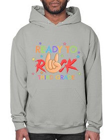Ready to Rock third Grade 737# - third grade- Hoodie