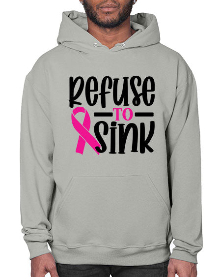 Refuse to Sink 9# - breast cancer- Hoodie