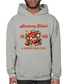 Retro Berry Strawberry Festival 1503# - strawberry- Hoodie