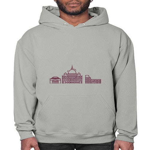 Rome 1749# - cities- Hoodie