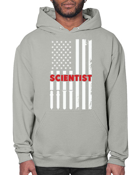 ScientistUSAFlagScientistSkinite Scientist Skinite 38# - general science- Hoodie