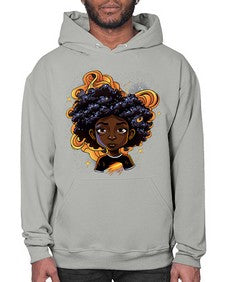 Sparkling Black Girl Design 12# - black girls or women- Hoodie