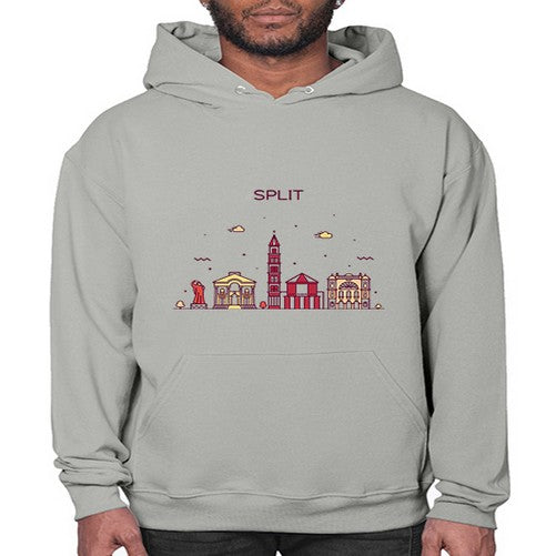 Split 1877# - cities- Hoodie