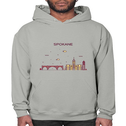 Spokane 1880# - cities- Hoodie