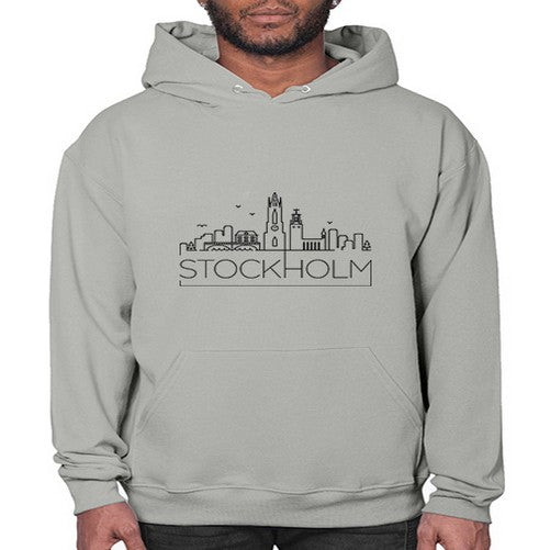 Stockholm Minimal Skyline 1890# - cities- Hoodie