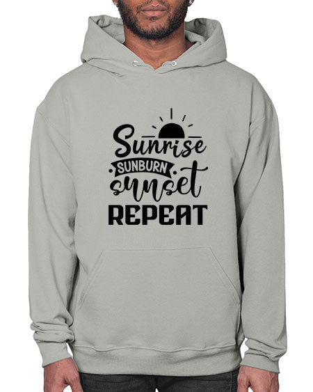 Sunrise sunburn sunset repeat 01# - summer- Hoodie