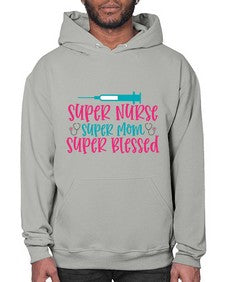 Super Nurse Super Mom Style 1433# - nurse- Hoodie