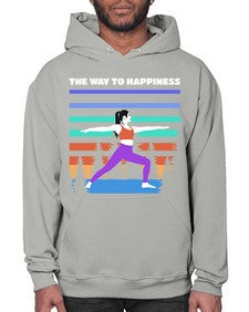 The Way to Happiness 566# - yoga- Hoodie
