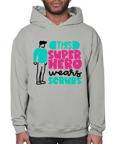 This Superhero Wears Scrubs Style Style 1564# - nurse- Hoodie