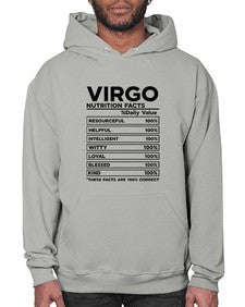 Virgo Nutrition Facts 530# - virgo- Hoodie