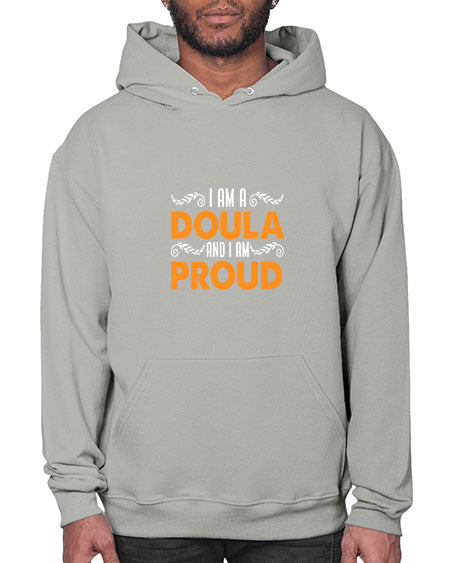 WomensIamadoulaandIamproudgiftforfunnymidwifedoula1652# - doubla- Hoodie