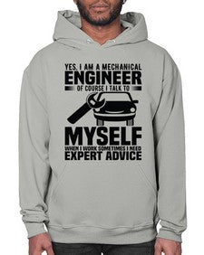 Yes I Am A Mechanical Style 1671# - engineer- Hoodie