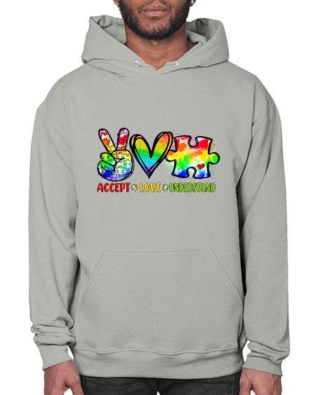 accept love understand - autism- Hoodie