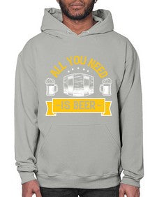 all you need is beer 548# - beer- Hoodie