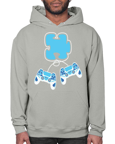 autism awareness gamer puzzle piece 11# - autism- Hoodie