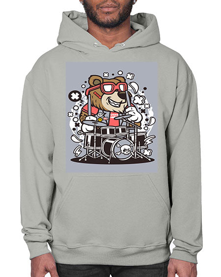 bear drummer 33# - bears - animals- Hoodie
