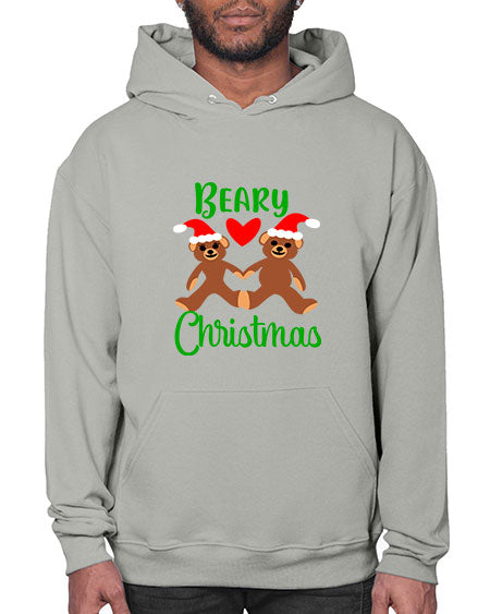 beary christmas 61# - bears - animals- Hoodie