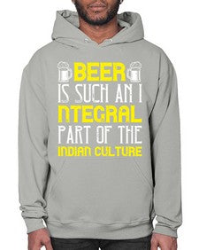 beer is such an integral part of the indian culture 652# - beer- Hoodie