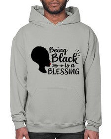being black is a blessing Style 63# - black girls or women- Hoodie