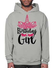 birthday girl 60# - unicorn- Hoodie