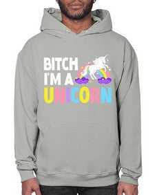 bitch im a unicorn 61# - unicorn- Hoodie