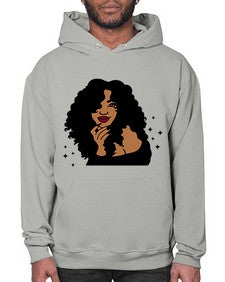 black women - queen 55# - black girls or women- Hoodie